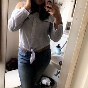 Jessica Simpson Strip off the Shoulder Top